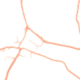 Daytime road noise heatmap for IP21 5QD
