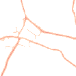 Daytime road noise heatmap for IP21 5QQ