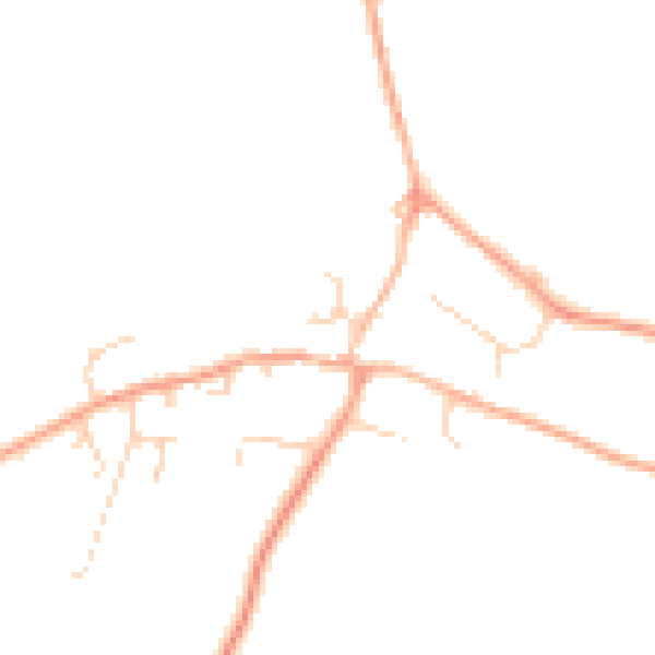 Daytime road noise heatmap for IP21 5SP