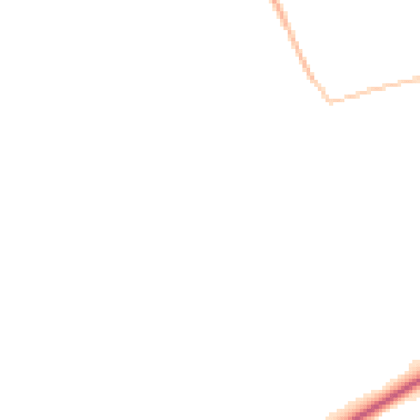 Night-time road noise heatmap for IP22 1BQ