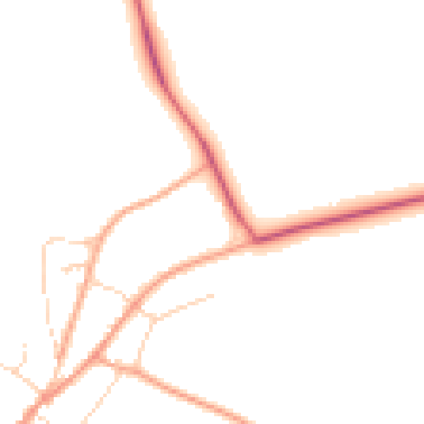 Daytime road noise heatmap for IP22 1FG
