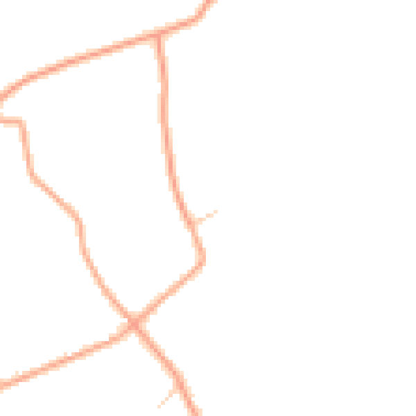 Daytime road noise heatmap for IP22 1HP