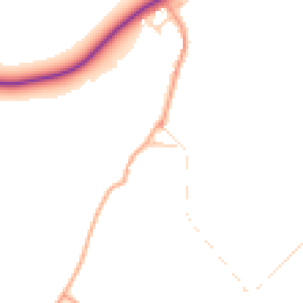 Daytime road noise heatmap for IP22 1NU