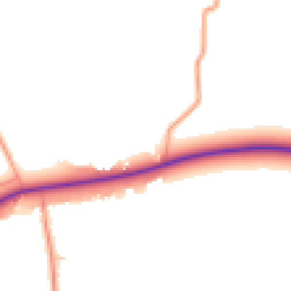 Daytime road noise heatmap for IP22 1PN