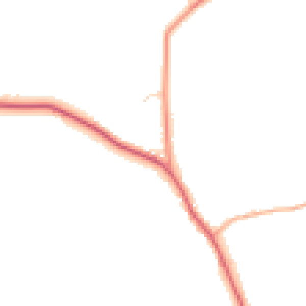 Daytime road noise heatmap for IP22 2EW