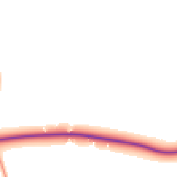 Daytime road noise heatmap for IP22 2QB