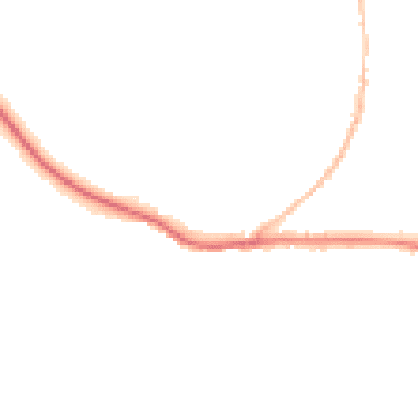 Night-time road noise heatmap for IP22 4BS