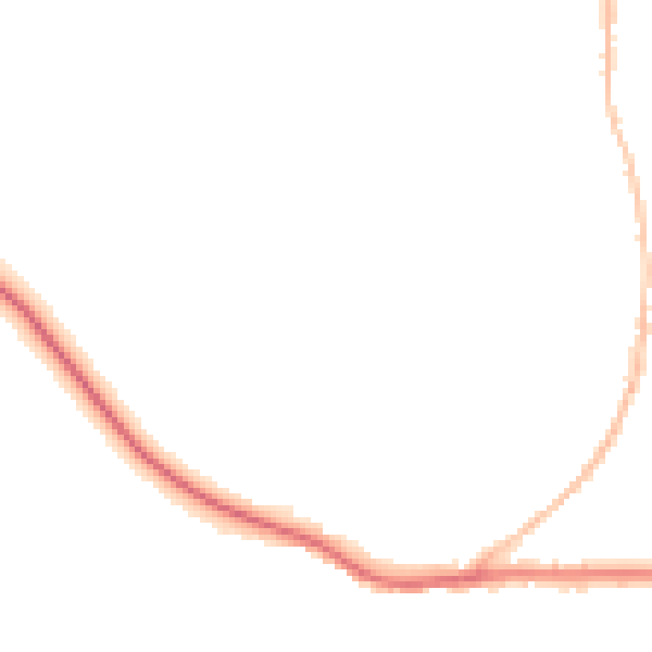 Night-time road noise heatmap for IP22 4YW