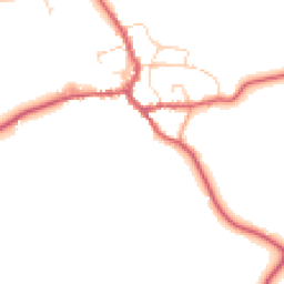 Daytime road noise heatmap for IP23 7AE