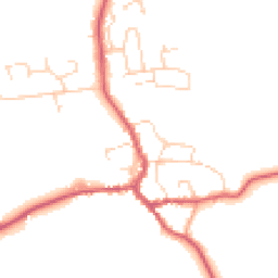 Daytime road noise heatmap for IP23 7AG
