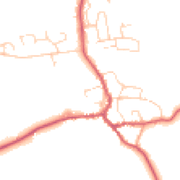 Daytime road noise heatmap for IP23 7AU
