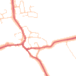Daytime road noise heatmap for IP23 7BD