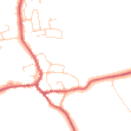 Daytime road noise heatmap for IP23 7BE