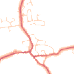 Daytime road noise heatmap for IP23 7BG