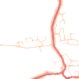 Daytime road noise heatmap for IP23 7BN