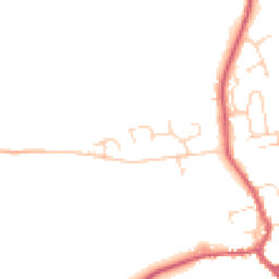 Daytime road noise heatmap for IP23 7BW