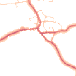 Daytime road noise heatmap for IP23 7DW