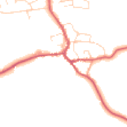 Daytime road noise heatmap for IP23 7DY