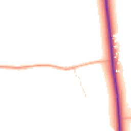 Daytime road noise heatmap for IP23 7EE