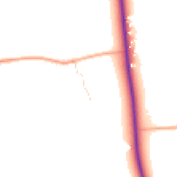 Daytime road noise heatmap for IP23 7EJ