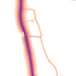Daytime road noise heatmap for IP23 7EP