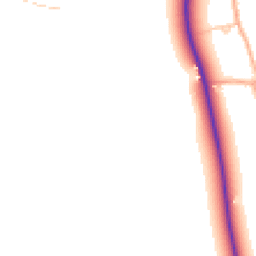 Daytime road noise heatmap for IP23 7ES