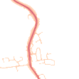 Daytime road noise heatmap for IP23 7LE