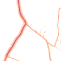 Daytime road noise heatmap for IP23 7QA