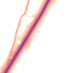 Daytime road noise heatmap for IP23 8BY