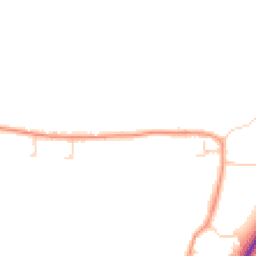 Daytime road noise heatmap for IP23 8DB