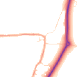 Daytime road noise heatmap for IP23 8DH