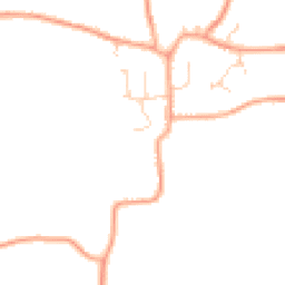Daytime road noise heatmap for IP23 8JZ