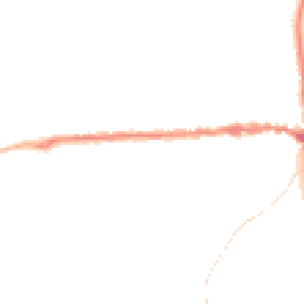 Night-time road noise heatmap for IP25 6AP