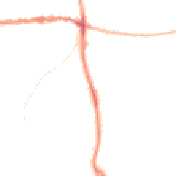 Night-time road noise heatmap for IP25 6BU