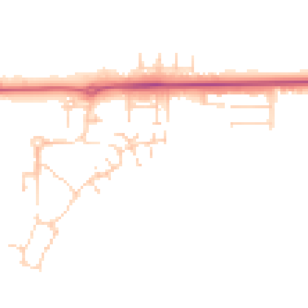 Daytime road noise heatmap for IP25 6FY