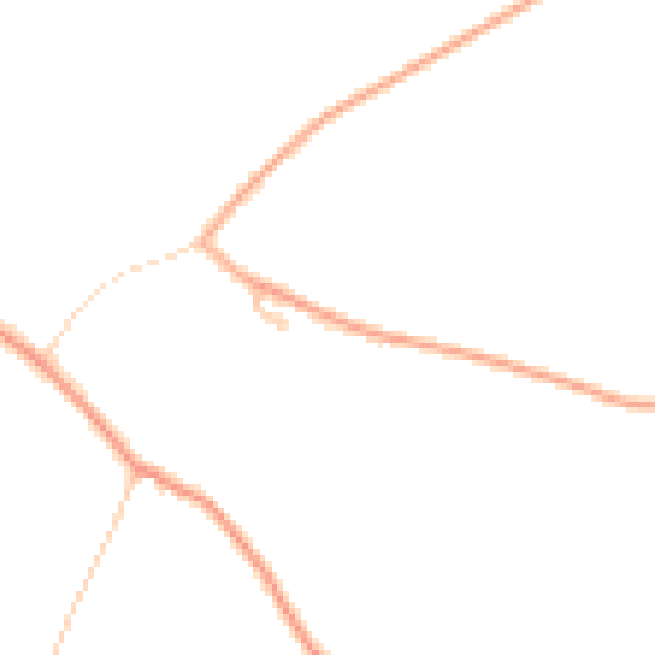 Daytime road noise heatmap for IP25 6NQ