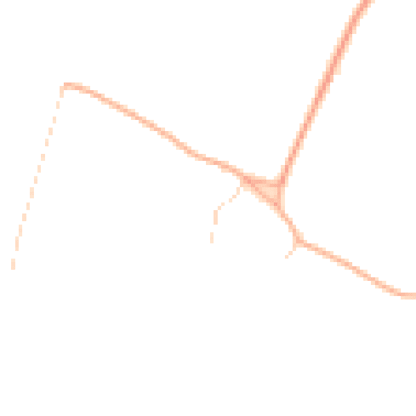 Daytime road noise heatmap for IP25 6QS