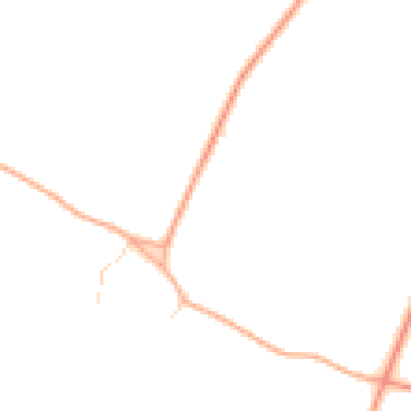 Daytime road noise heatmap for IP25 6QX