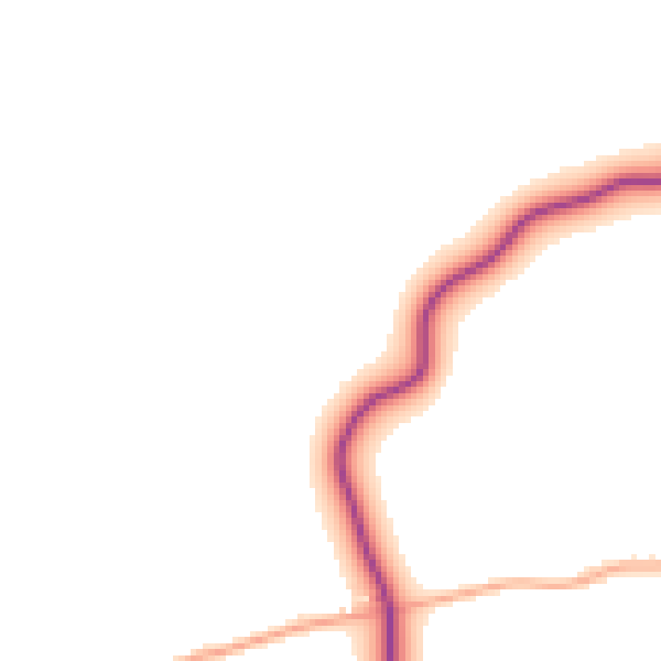 Daytime road noise heatmap for IP25 6RS