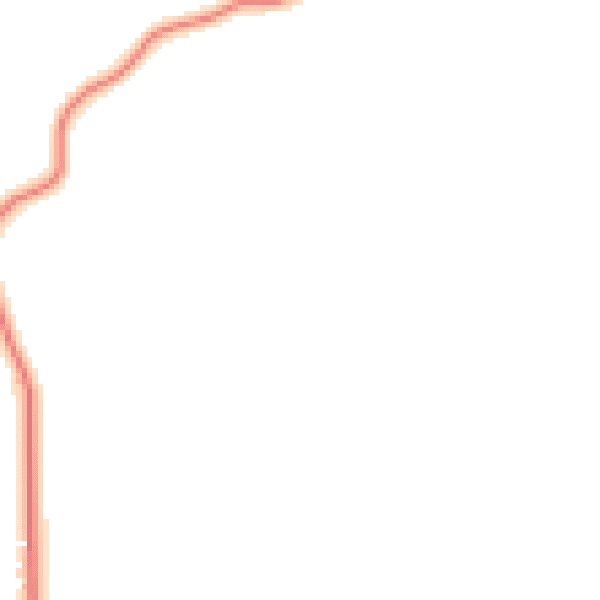 Night-time road noise heatmap for IP25 6RU