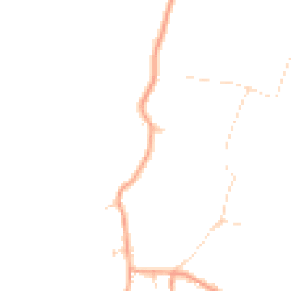 Daytime road noise heatmap for IP25 6SP