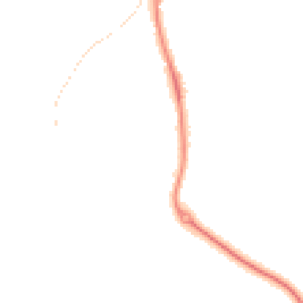 Night-time road noise heatmap for IP25 6UR