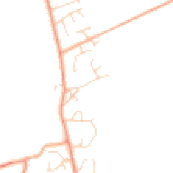 Daytime road noise heatmap for IP25 7AT