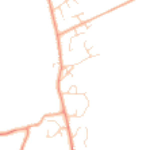 Daytime road noise heatmap for IP25 7BF