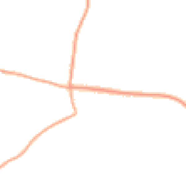 Daytime road noise heatmap for IP25 7DY