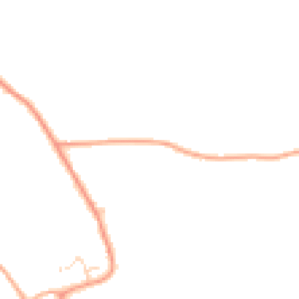 Daytime road noise heatmap for IP25 7EB
