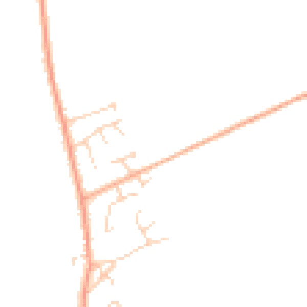 Daytime road noise heatmap for IP25 7FQ