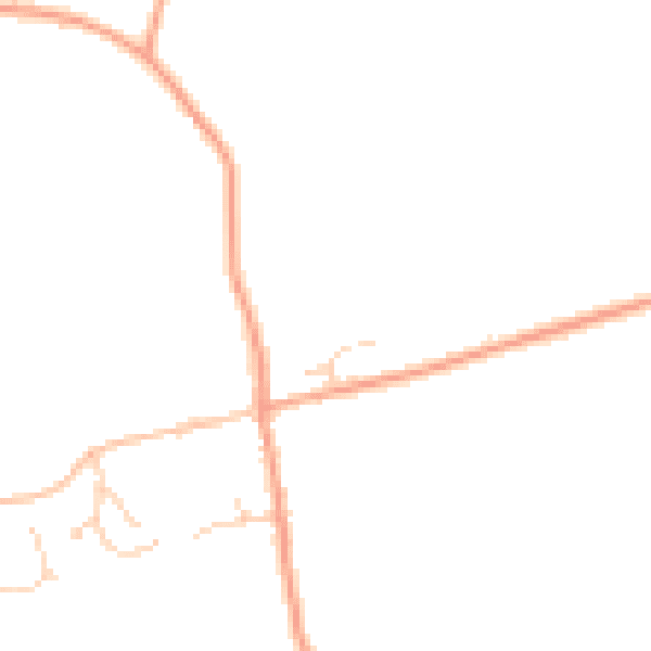 Daytime road noise heatmap for IP25 7GY