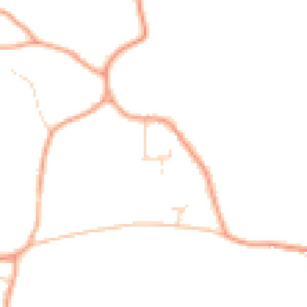 Daytime road noise heatmap for IP25 7QW