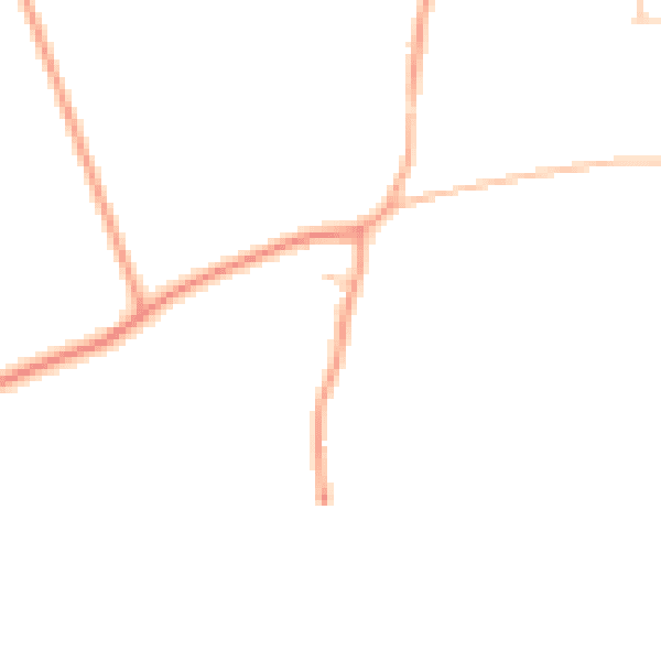 Daytime road noise heatmap for IP25 7QY